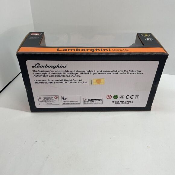 Lamborghini LP 670-4 SV‎ Scale 1:24 (Wired) R/C Car MZ Model Co. NEW - Picture 6 of 6